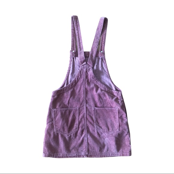 FOREVER21 CORDUROY OVERALL DRESS IN PINK - Picture 2 of 5